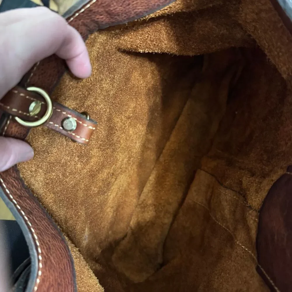 Cuddigan Atlas Hobo brown full grain leather bag